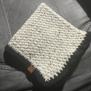 NWT Baby blanket, Lovey, Security Blanket, Neural, specs of color and Back Trim